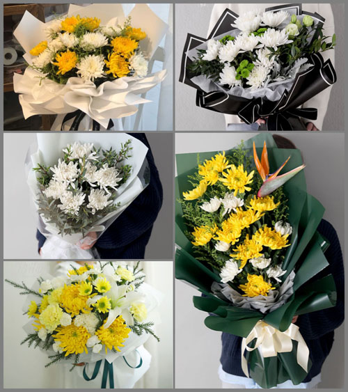 山东莱芜钢城区辛庄镇旋车沟村白事花束代送